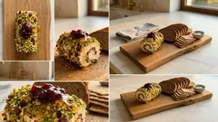 Roladka serowa z żurawiną i pistacjami – elegancka przekąska bez pieczenia