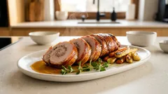 Rolada ze schabu w boczku – soczysta pieczeń, którą pokroisz też na kanapki